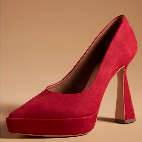 Anthropologie Maeve Platform Pumps Size 37/6.5 - Picture 1 of 10
